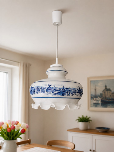 Vintage keramik pendelleuchte - vintage,