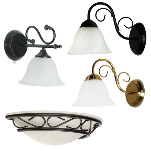 Wandlampe rustikal innen glas - rustikal,