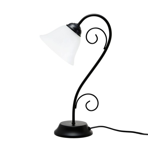 Tischlampe e14 glasschirm 43cm - glasschirm,